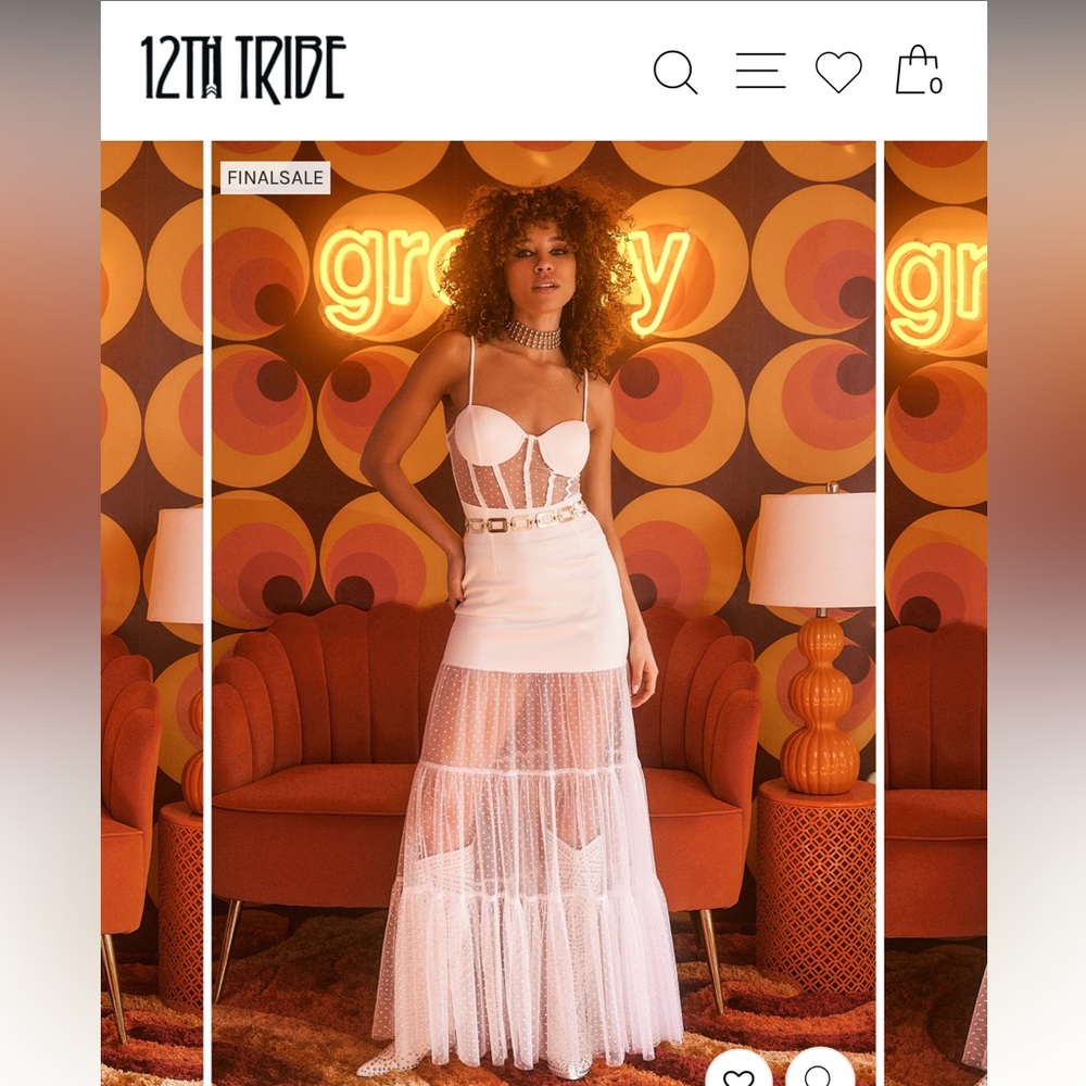 SAVANNAH WHITE CORSET MAXI DRESS
